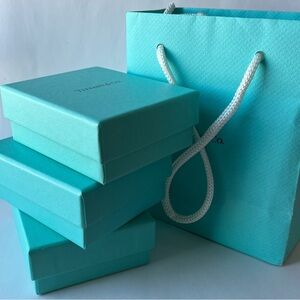 Tiffany & Co. Blue Empty Gift Boxes and Bag Set